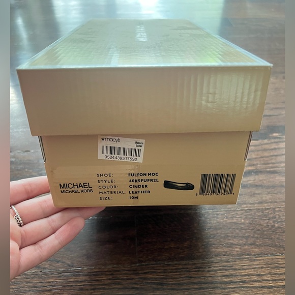 Michael Kors Taupe Loafers with Silver Accents - Picture 7 of 8